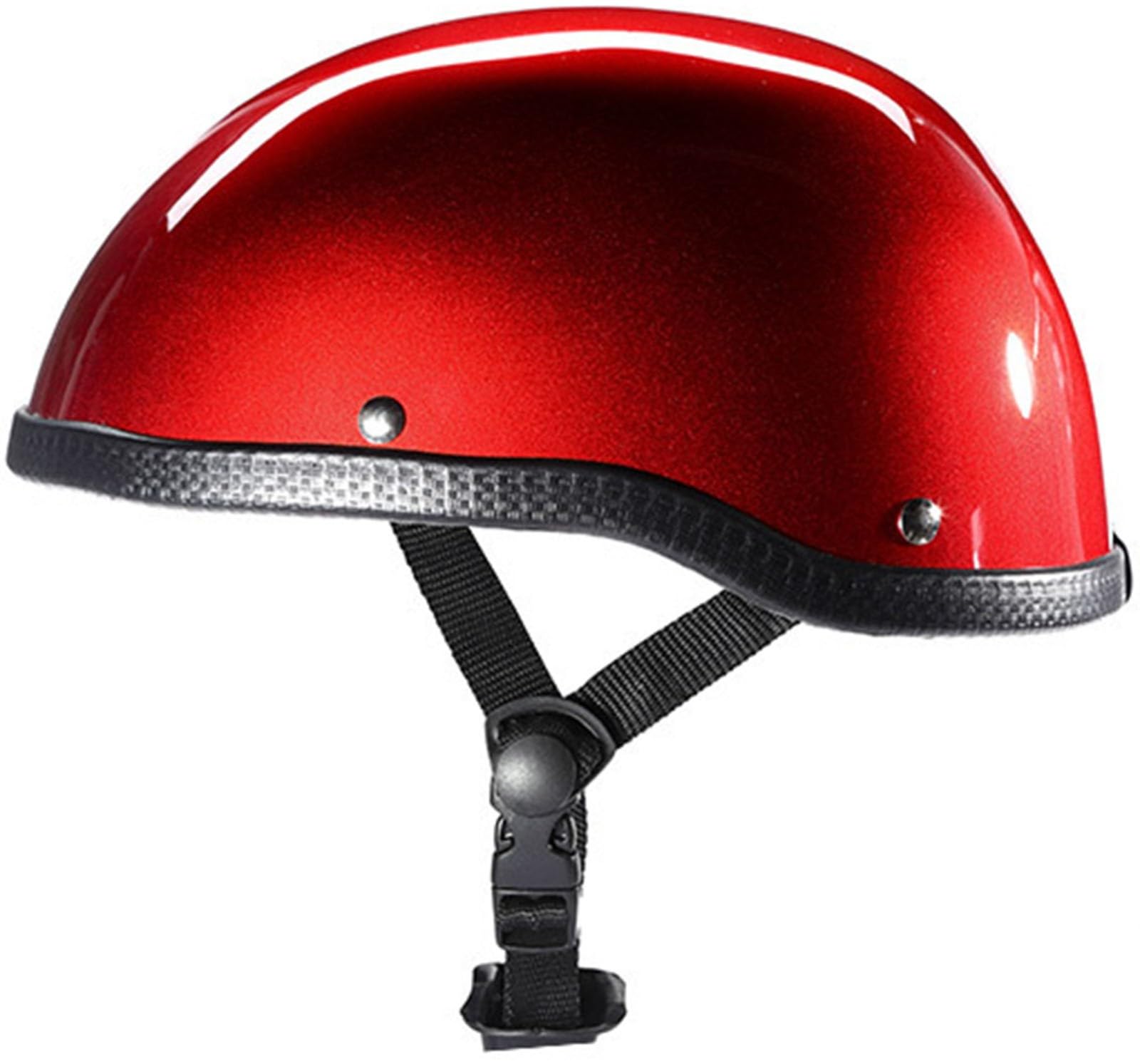 Erwachsene Herren Damen Open Face Helm Scooter-Helm ECE-Zugelassene Jethelm Brain-Cap Halbschalenhelm Für Geeignet Cruiser Chopper Biker Skateboard ATV Motorrad 1,54CM-62CM von stdpcxz