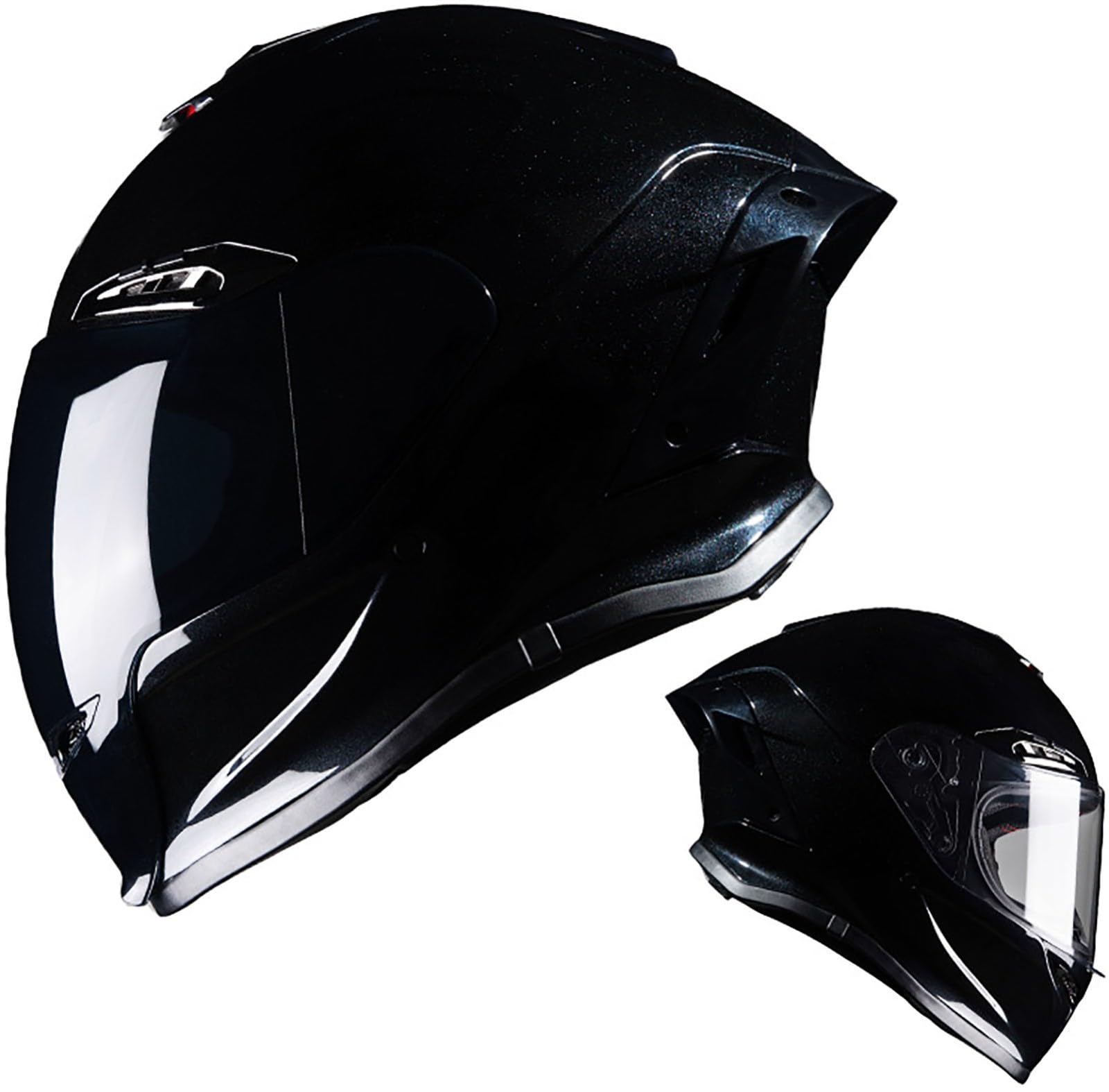 Motorradhelm Integralhelm Mit Sonnenblende, Modular Vollhelm Integrierter Motorrad-Vollhelm, DOT/ECE-Zugelassener Sicherheits-Anti-Kollisions-Helm Für Männer Und Frauen Erwachsene 2,L=59-60CM von stdpcxz