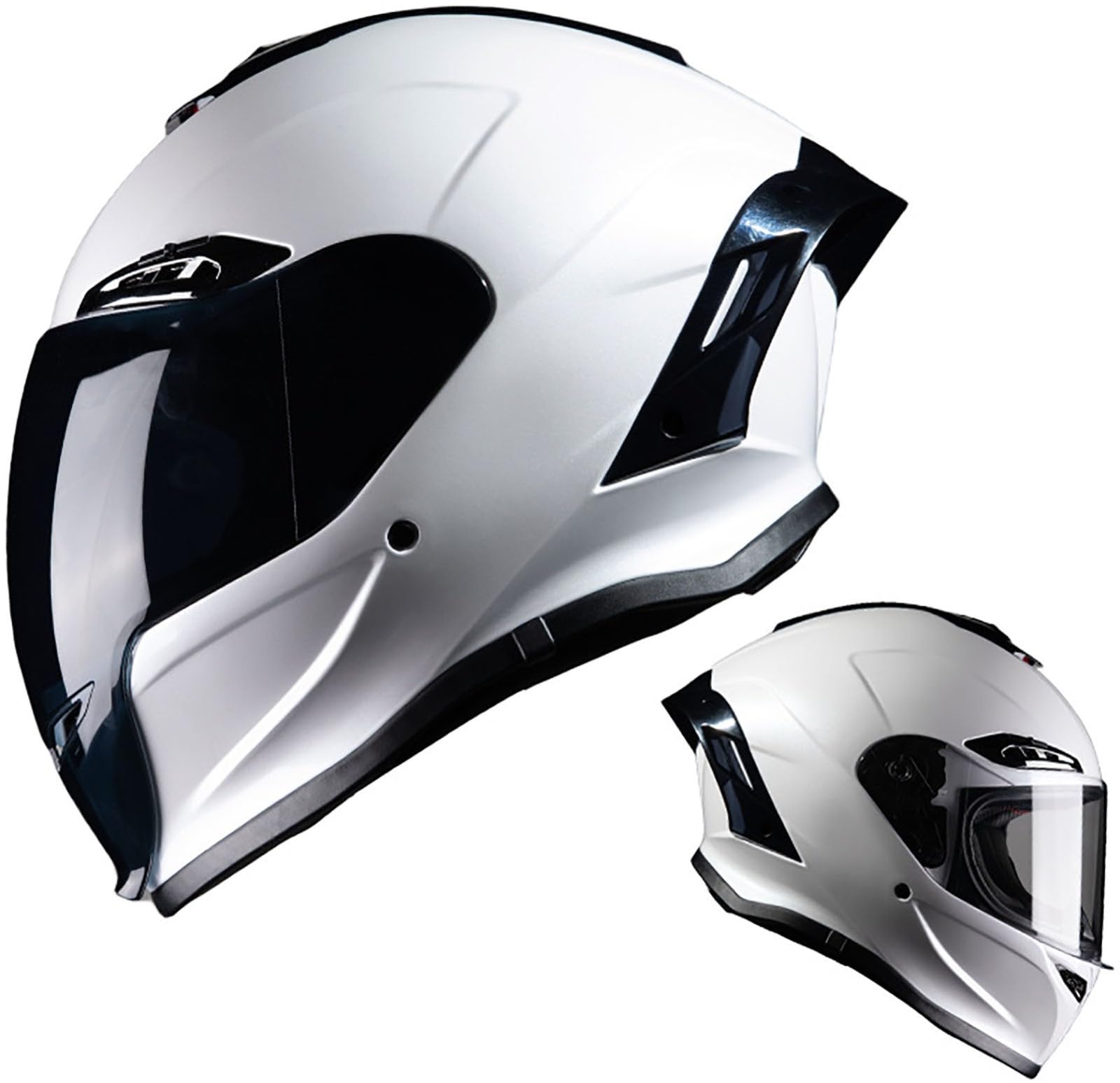 Motorradhelm Integralhelm Mit Sonnenblende, Modular Vollhelm Integrierter Motorrad-Vollhelm, DOT/ECE-Zugelassener Sicherheits-Anti-Kollisions-Helm Für Männer Und Frauen Erwachsene 3,L=59-60CM von stdpcxz