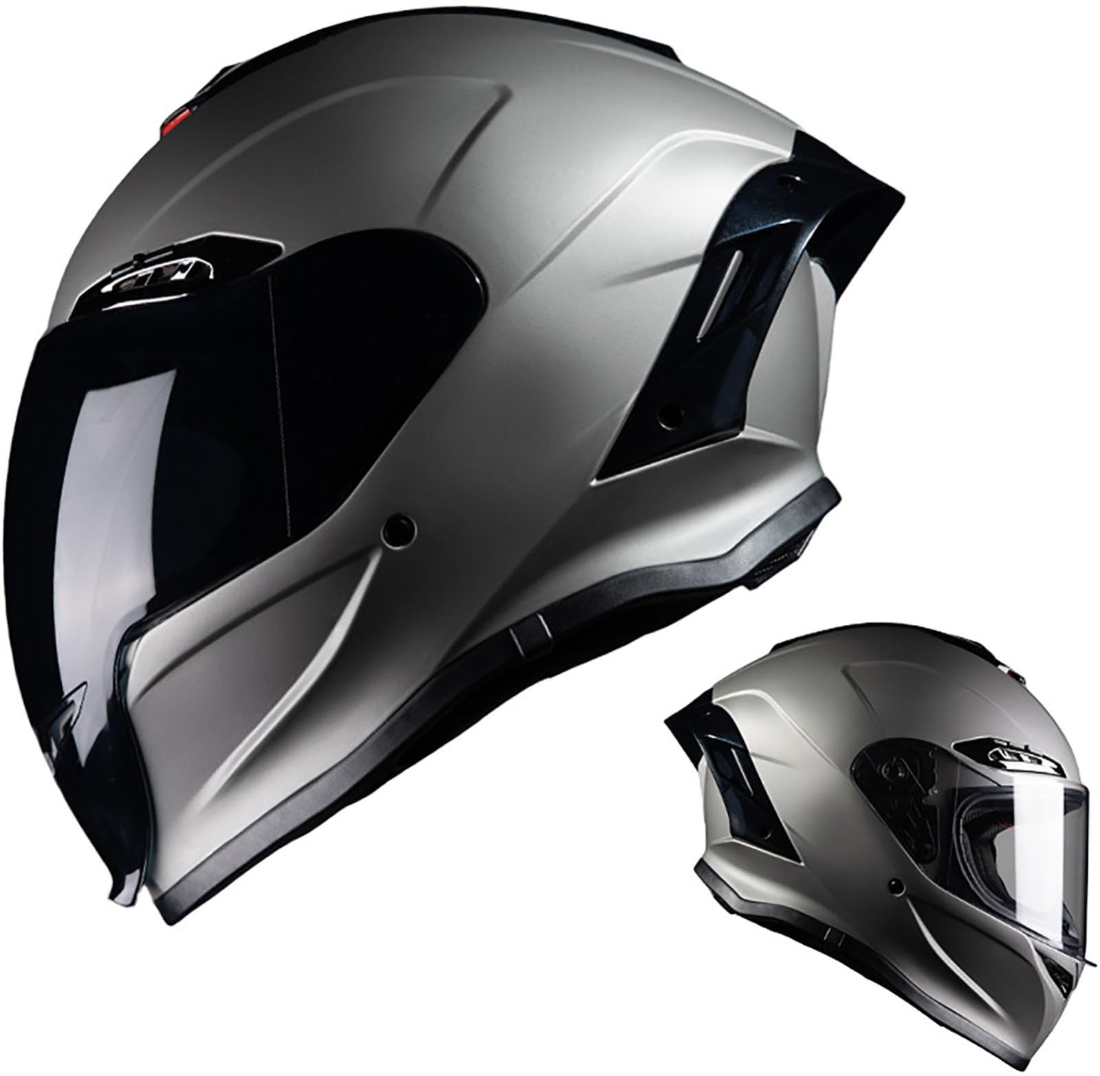 Motorradhelm Integralhelm Mit Sonnenblende, Modular Vollhelm Integrierter Motorrad-Vollhelm, DOT/ECE-Zugelassener Sicherheits-Anti-Kollisions-Helm Für Männer Und Frauen Erwachsene 4,L=59-60CM von stdpcxz