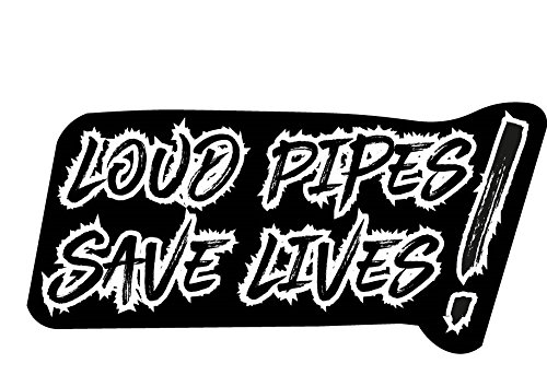 Aufkleber Sticker Loud Pipes Save Lives Auto Motorrad Bulli Moped JDM Tuning OEM Moped Bike LKW Auspuff Lautstärke von sticker-dealer