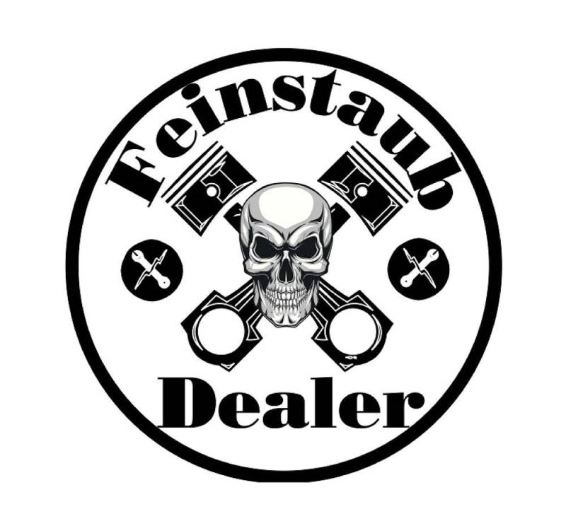 Feinstaub-Dealer Auto Aufkleber Sticker Diesel Feinstaub Umwelt Plakette Kulturgut JDM Tuning TÜV LKW Lustig Fun 2 Stück! Stickerbomb Racing Kolben Oldschool Feinstaub-Terrorist von sticker-dealer