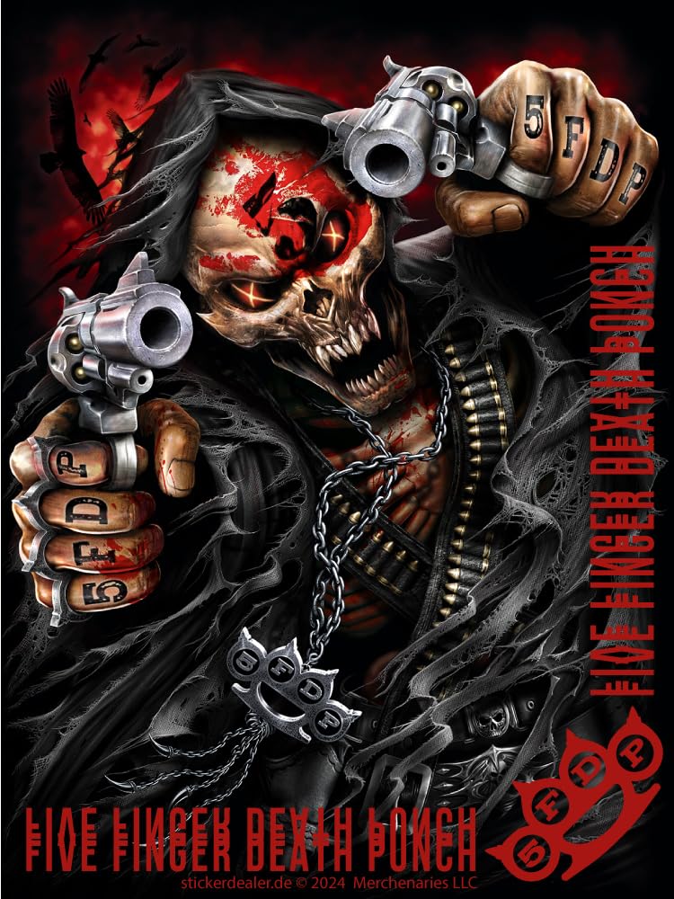 Five Finger Death Punch Aufkleber to Match ca. 13x10 cm Sticker Bands Musik von sticker-dealer