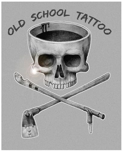 Oldschool Tattoo Skull Aufkleber Sticker ca. 11x9 cm. von sticker-dealer