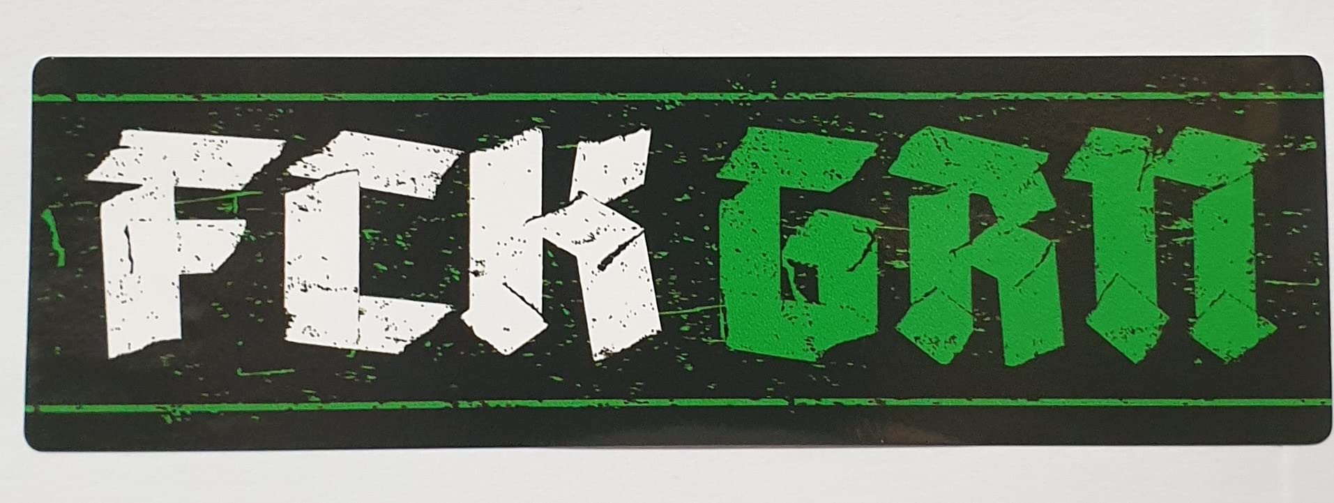 FCK GRN Aufkleber lang von stickerpoint24