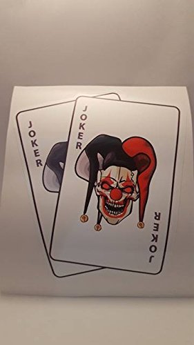 Joker 2 aces Card Aufkleber JDM Spaß Fun Gag JDM Dub Tuning OEM Dub Decal Stickerbomb Bombing Spaß Fun Gag JDM Dub von stickerpoint24