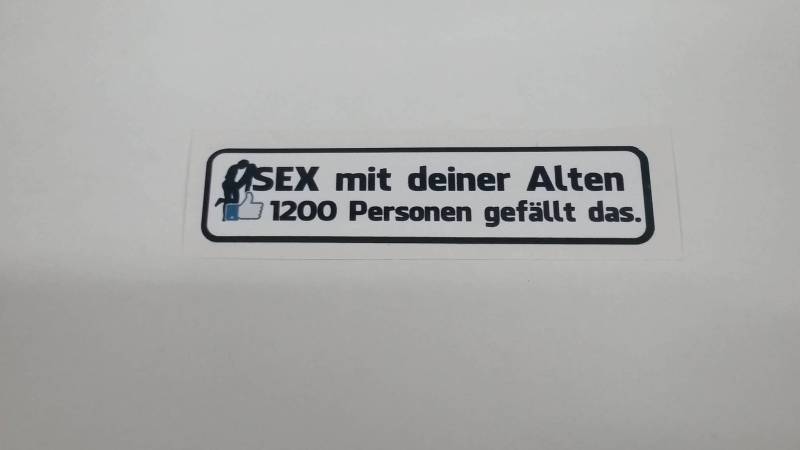 Sex mit deiner 1200 gefällt DASS Fun Gag Facebook Aufkleber Sticker Decal Logo Auto Bike Car Helm von stickerpoint24