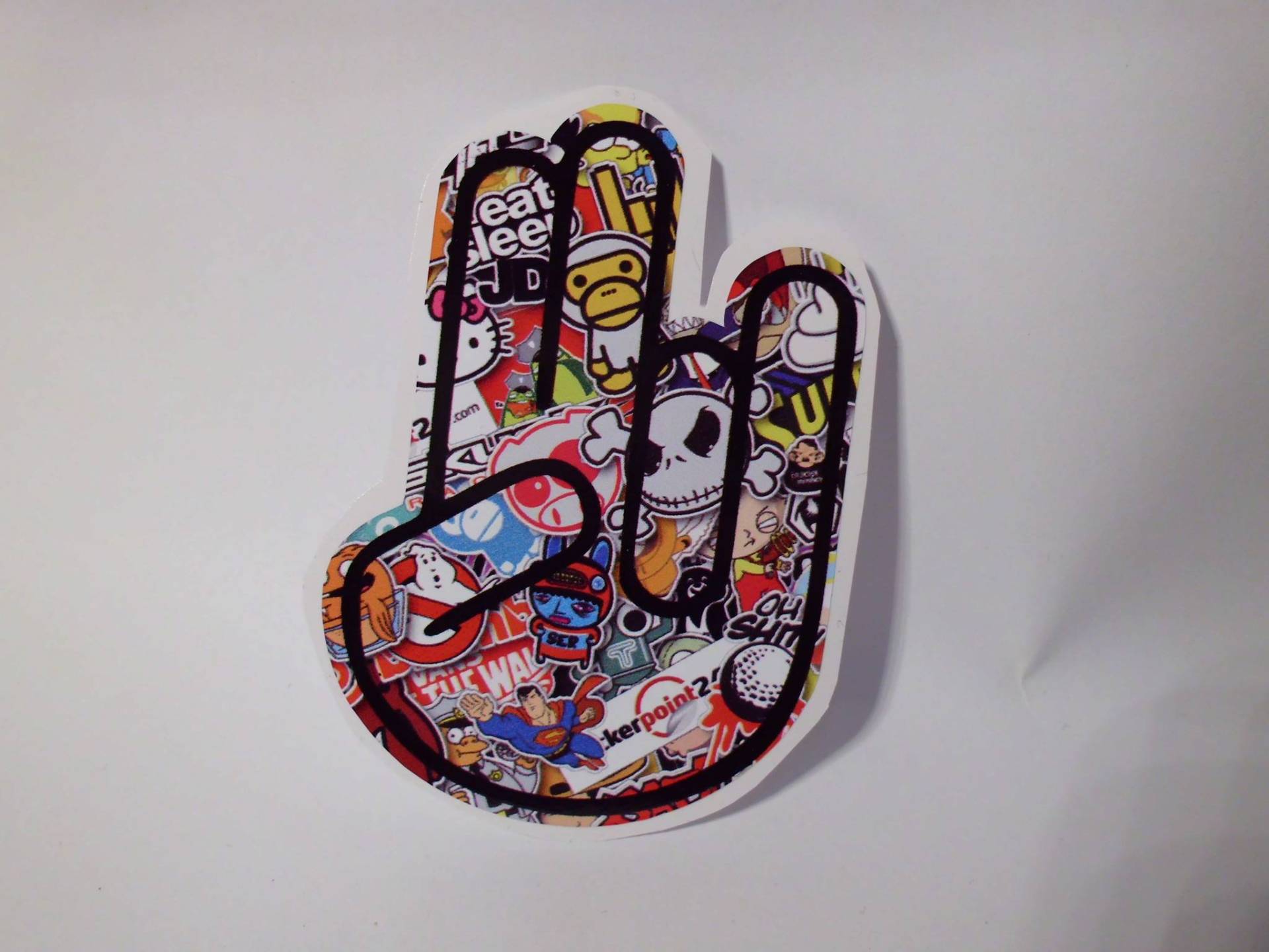 The Shocker Hand Auto Aufkleber JDM Spaß Fun Gag JDM Dub Tuning OEM Dub Decal Stickerbomb Bombing Spaß Fun Gag JDM Dub von stickerpoint24