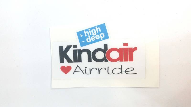 stickerpoint24 Airride fahrwerk kinderschokolade Kindair Autoaufkleber von stickerpoint24