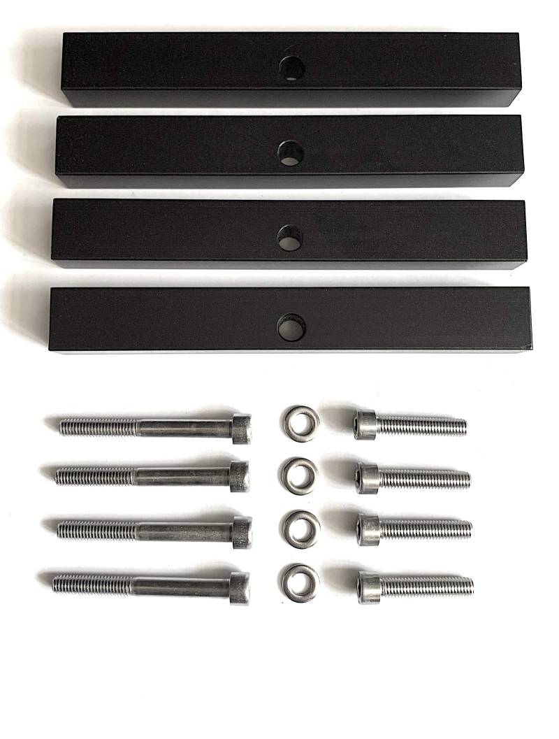 4X Dachträger Adapter Set für VW Bus T5+T6 zur Befestigung auf Kederschiene von streetandtrack