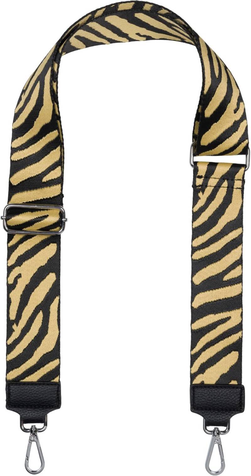 styleBREAKER Breiter Taschen Schulterriemen verstellbar mit Zebra Muster, Wechsel Taschengurt, Handyband, Handykette 02013033, Farbe:Ocker-Schwarz von styleBREAKER