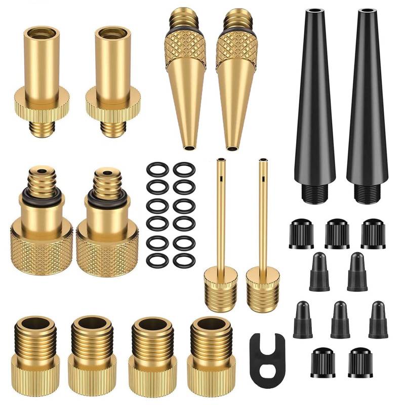 Ventil,Ventil Adapter, Fahrrad Adapter Fahrradventil 35 Stück, Fahrradventil Adapter - AV BV DV SV von sukudon