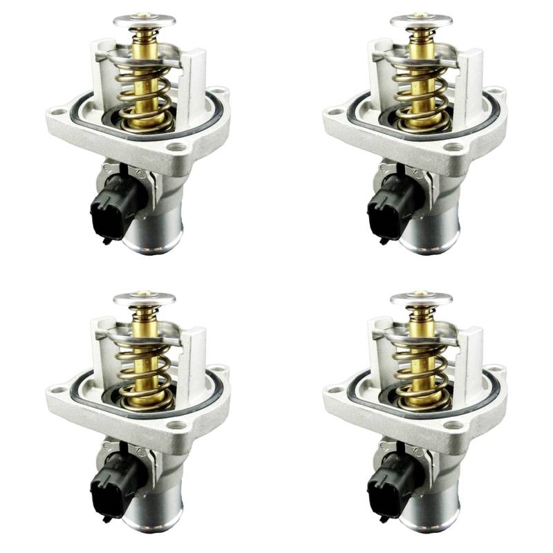 swegel 4X Kühlmittel Thermostat Baugruppe für Auto Motoren + Gehäuse für Aveo 96984104 55578419 von swegel