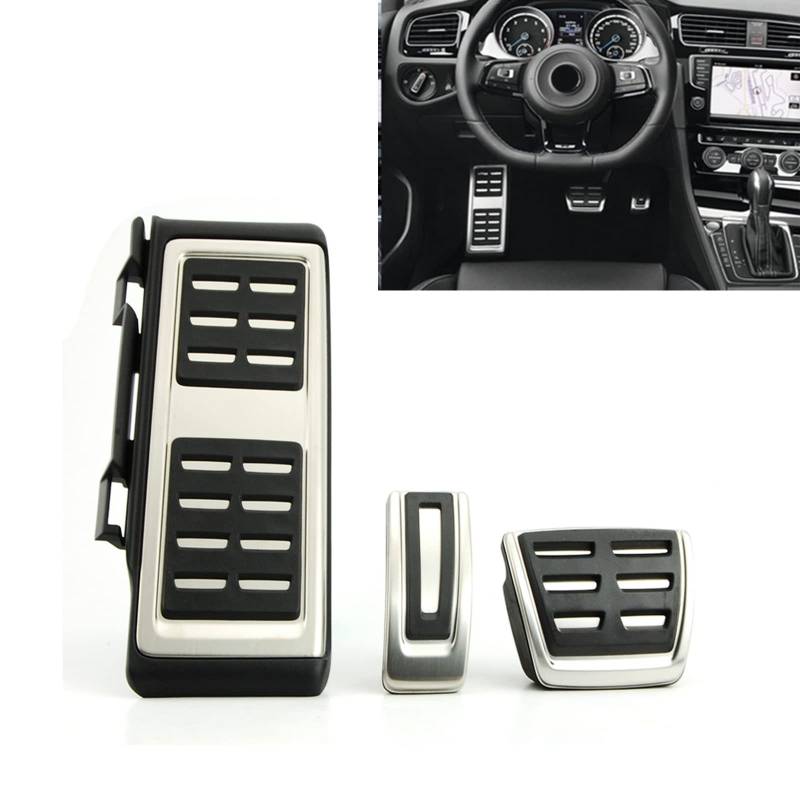 delstahl Fußstütze Pedale für A3 8V S3 RS3 Golf 7 VII Pedals Cover von tbparts