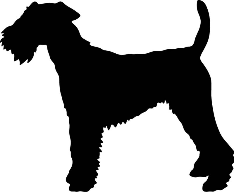 teddyfamily Welsh Terrier - Hundeaufkleber - Farbe und Umrandung oder Text wählbar - Dog Sticker von teddyfamily