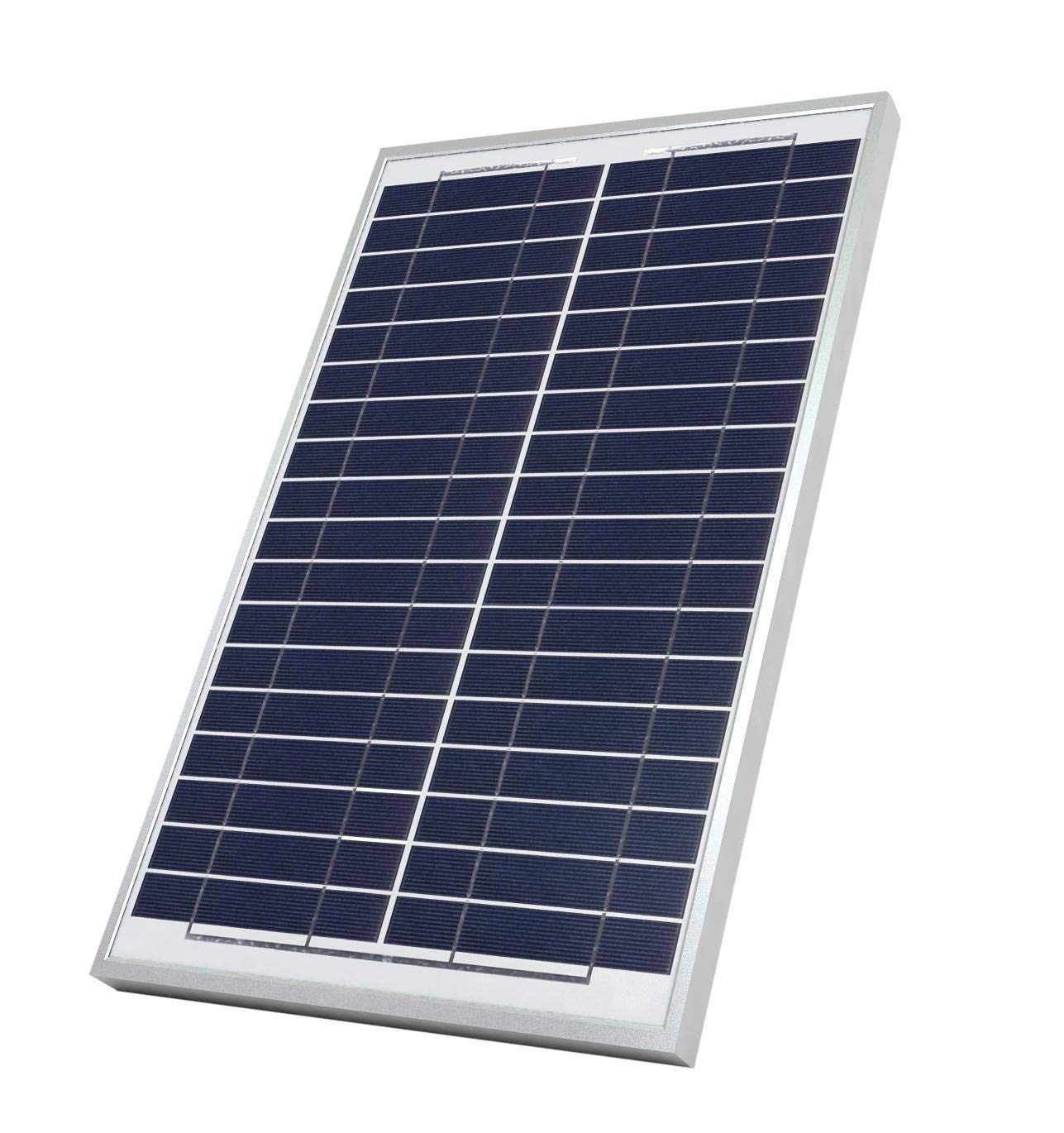 TEMPO DI SALDI Monokristallines Solarpanel, Photovoltaik, 20 W, 21 V, mit Klemmzangen von tempo di saldi