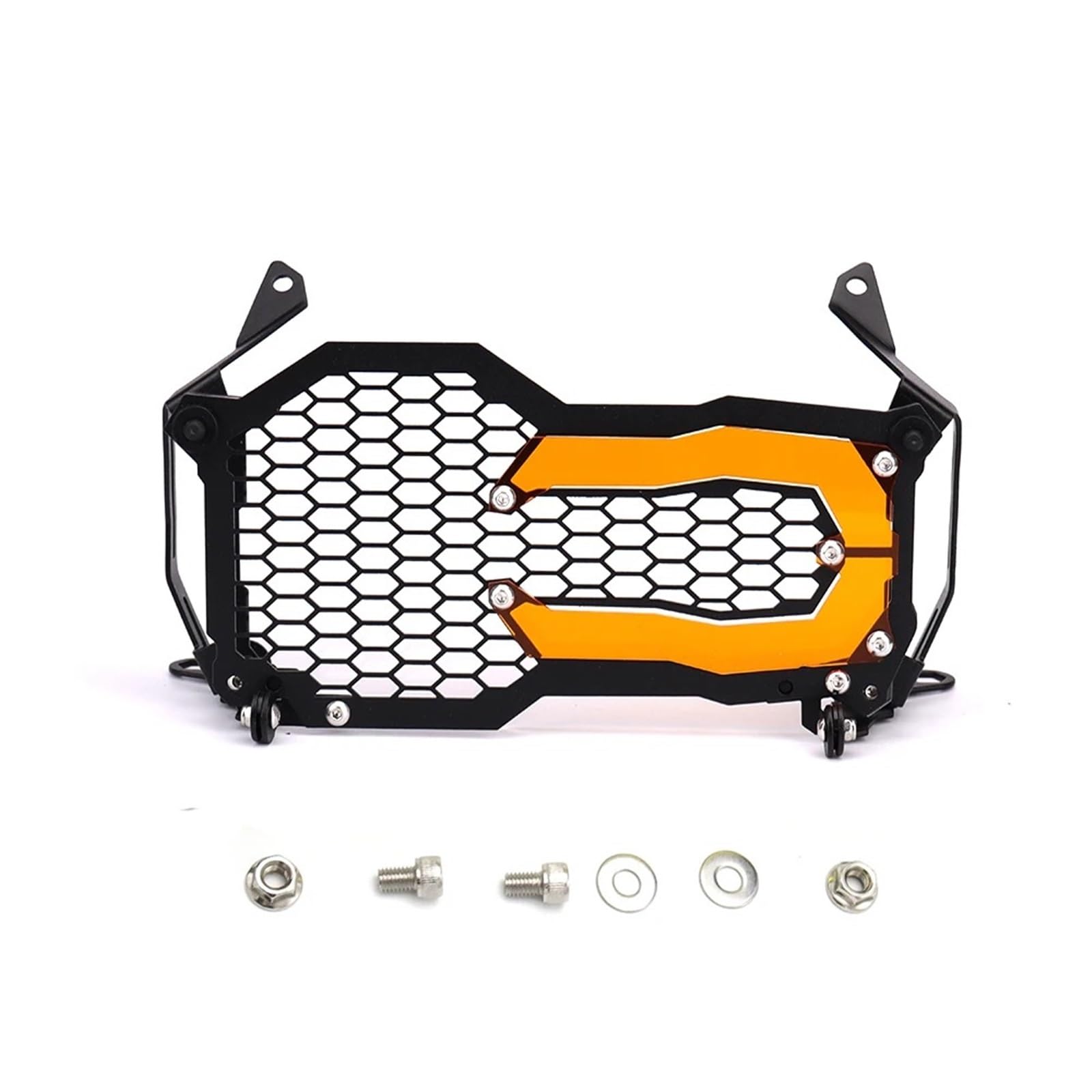 Abdeckung Scheinwerfer Für R1200GS Für R 1200GS 2014-2020 Motorrad Scheinwerfer Scheinwerfer Schutz Schutz Grill Abdeckung Motorräd Scheinwerfergrill(Orange) von tnbru