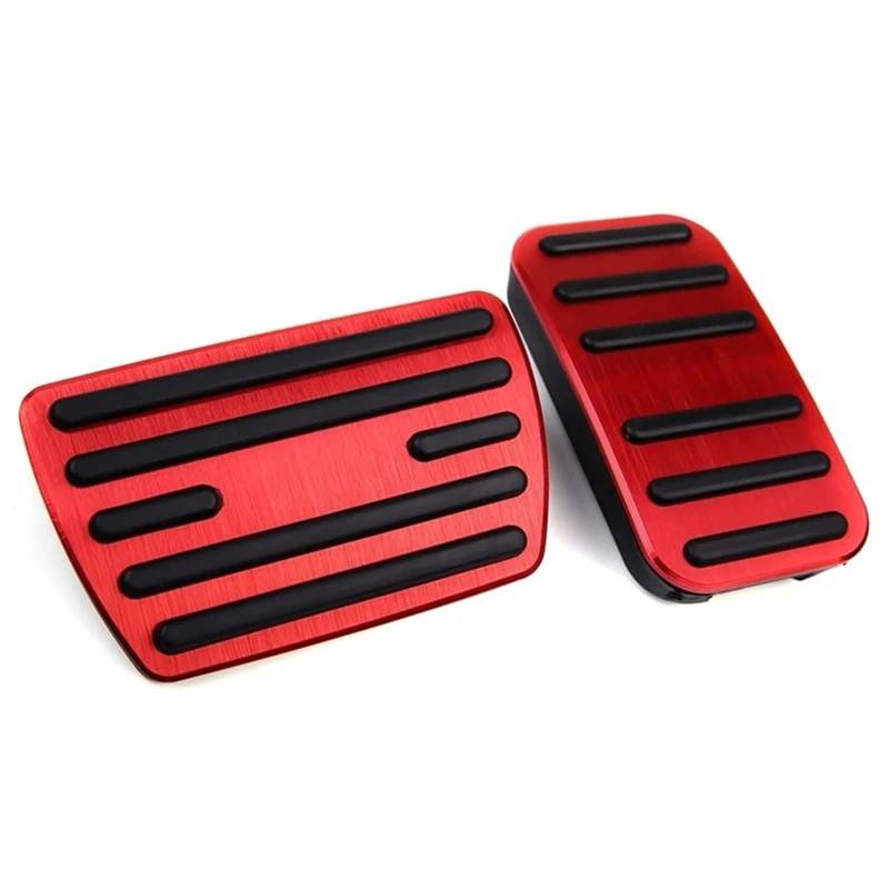 Auto Pedale Schutz Für Civic Für Accord Für CRV Für Odyssey Für Pilot Anti Slip Fuß Pedal Abdeckungen Gas Bremse Und Gaspedal Pad Zubehör Auto Pedalauflage(Red) von tnbru