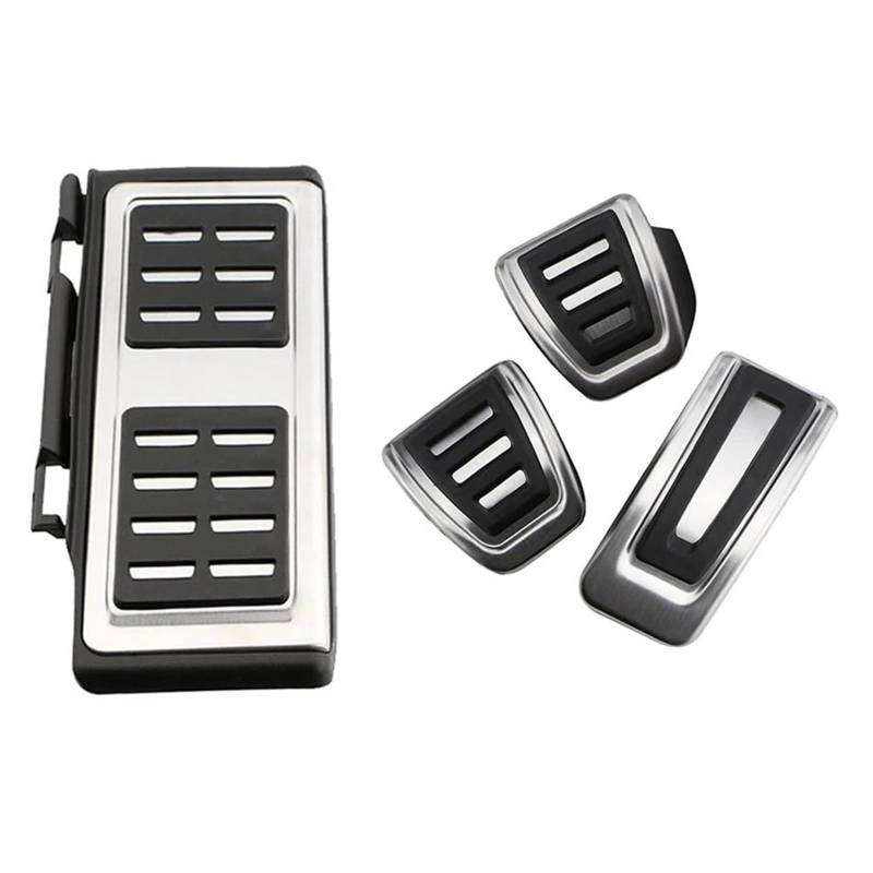 Für A3 8V 2013-2021 Für LHD Auto Gas Bremse Fußstütze Rest Pedal Abdeckung Zubehör Auto Edelstahl Stahl Auto Pedale Auto Bremspedalabdeckung Bremspedal Gaspedal(Full MT 4 Pcs) von tnbru