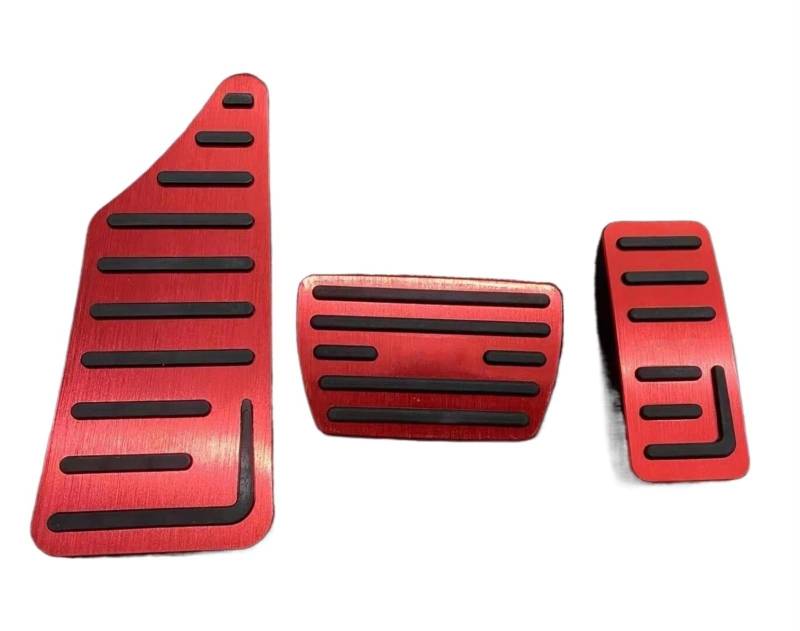 Für Vezel Für HR-V EL RS 2021-2023 Auto Kraftstoff Gaspedal Bremse Rest Fußpedal rutschfeste Pad Zubehör Auto Bremspedalabdeckung Bremspedal Gaspedal(Red) von tnbru