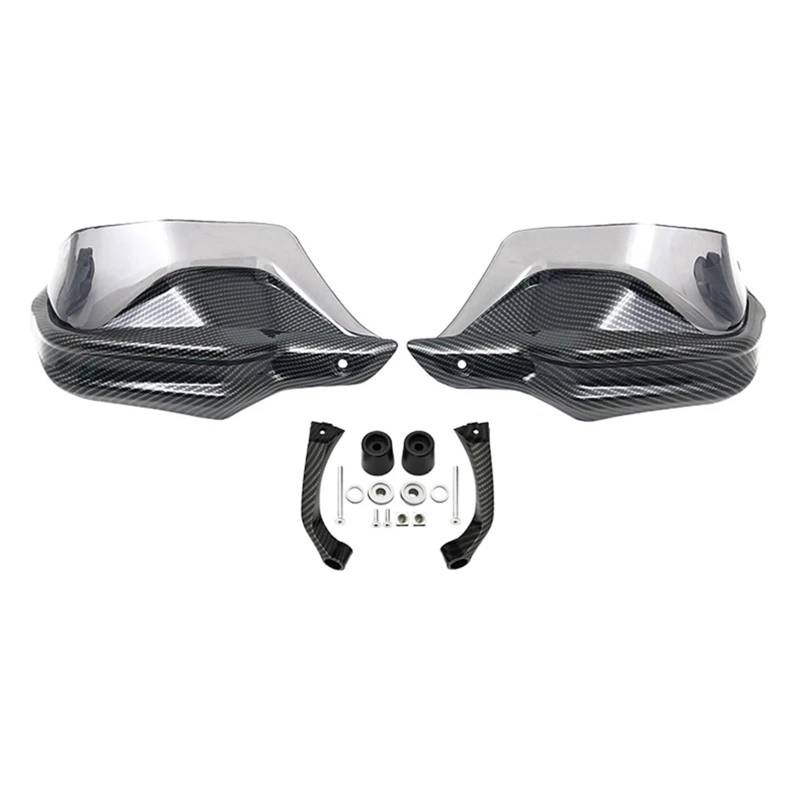 Handprotektoren Motorrad Für F800GS 2013-2018 Für F700GS 2013-2018 Motorrad Handschutz Hand Schild Schutz Windschutzscheibe Motorrad Lenkerschutz(Carbon Grey Set) von tnbru