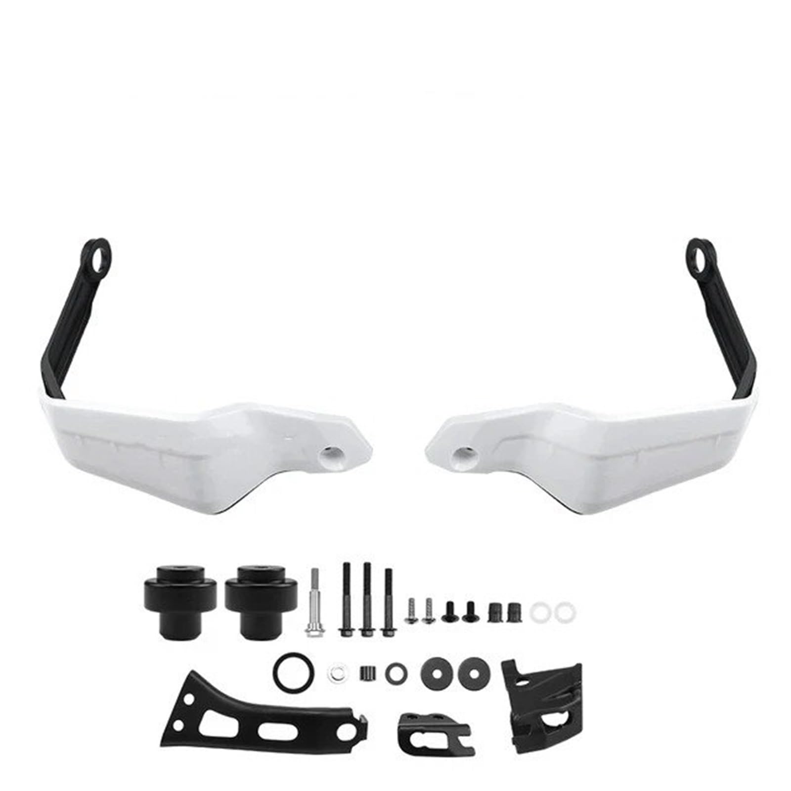 Handprotektoren Motorrad Für XL750 Für Transalp 2023 Motorrad Handschutz Erweiterungen Zubehör Hand Schutz Deflektoren Windschutzscheibe Stück Motorrad Lenkerschutz(Set B - White) von tnbru