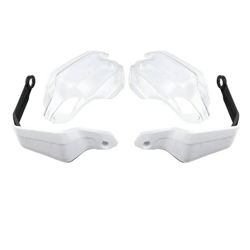 Handprotektoren Motorrad Für XL750 Für Transalp 2023 Motorrad Zubehör Hand Guards Verlängerung HandGuard Kit Lenker Wind Schild Motorrad Lenkerschutz(Set A - White TP) von tnbru