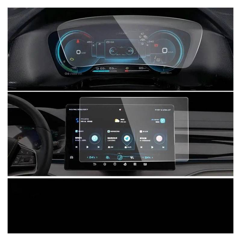 Navigation Displayschutzfolie Für BYD Für TANG Für EV 2021 2022 2023 Gehärtetem Glas Screen Protector 12,8 Zoll 15,6 Zoll CarGPS Navigation Scratch-resistan GPS Navi Displayschutzfolie(15.6 inch 1set) von tnbru