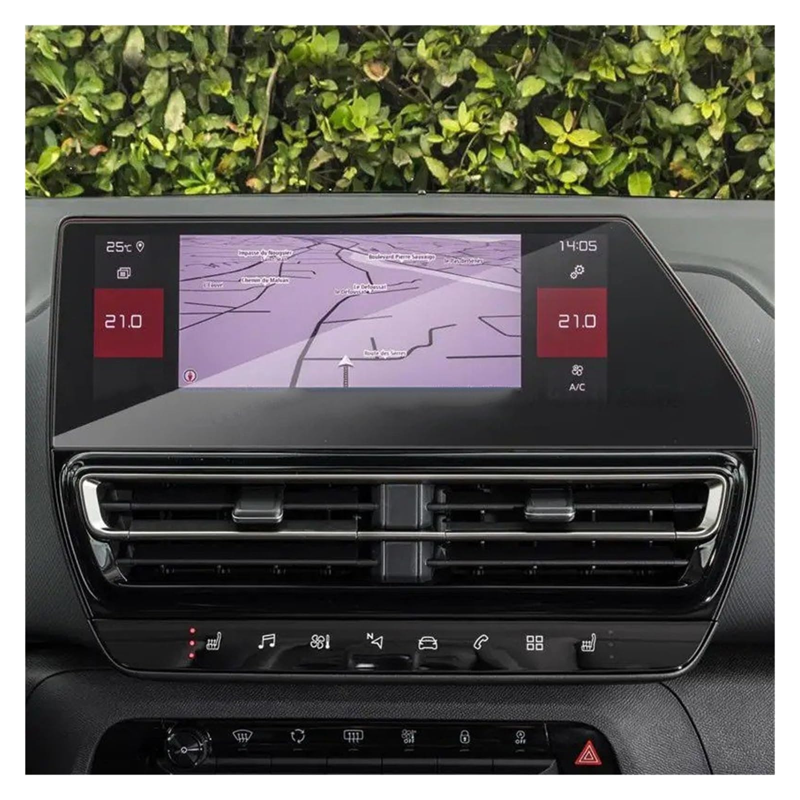 Navigation Displayschutzfolie Für Citroen Für C5 Für Aircross 2022 Gehärtetem Glas Screen Protector 10 Zoll Auto Infotainment GPS Navigation Display Innen GPS Navi Displayschutzfolie von tnbru