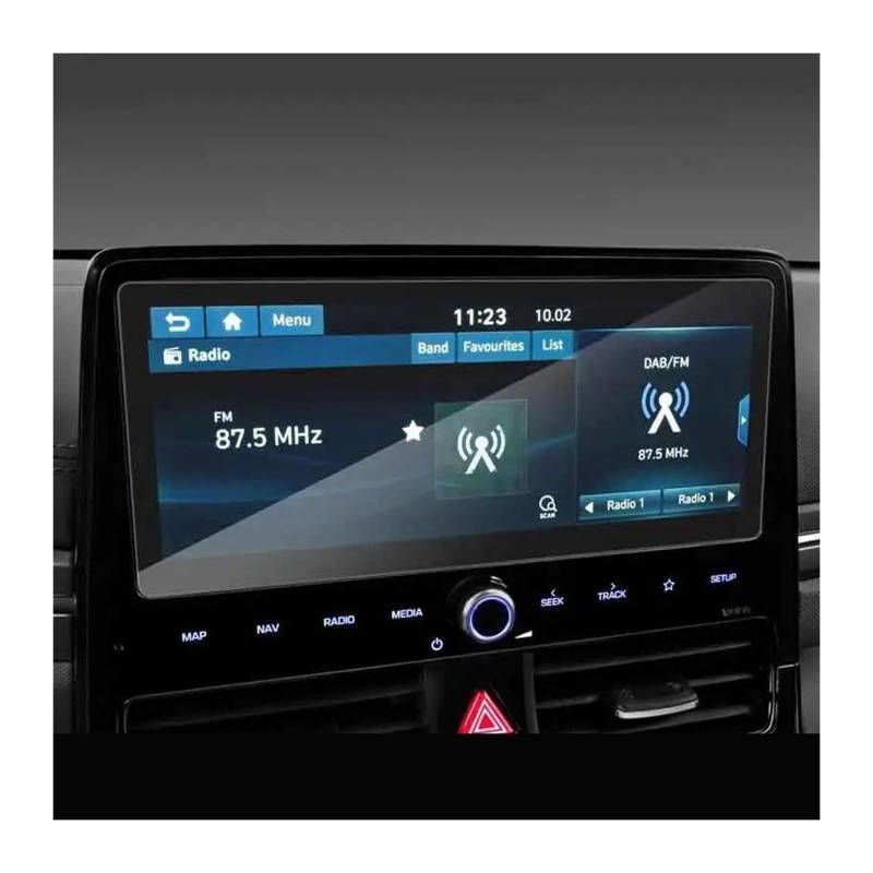 Navigation Displayschutzfolie Für Hyundai Für Ioniq 2020 10,25 Zoll GPS Navigation Gehärtetem Glas Screen Protector Film Auto Innen Aufkleber Scratch GPS Navi Displayschutzfolie von tnbru