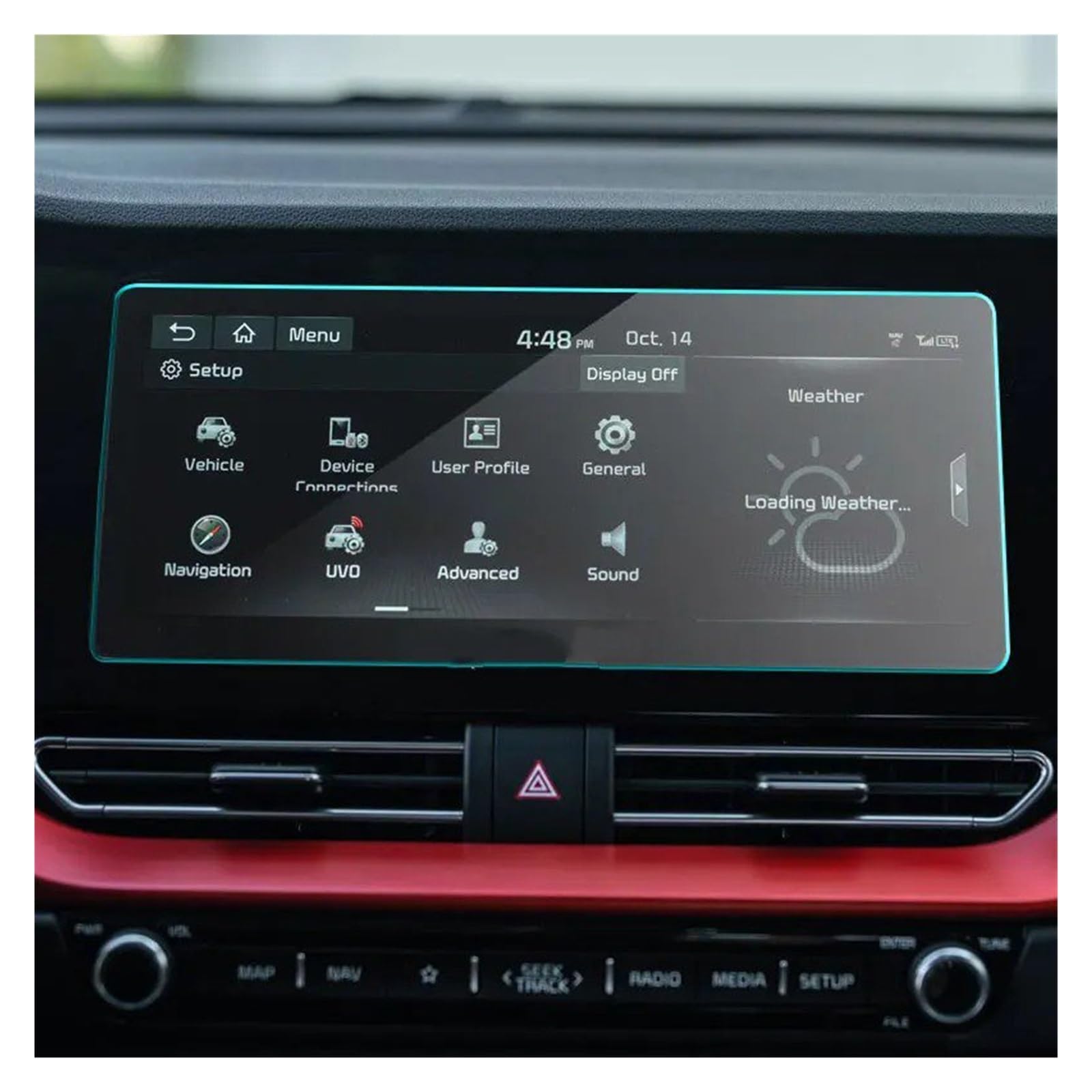 Navigation Displayschutzfolie Für Kia Für NIRO 2020 2021 Gehärtetes Glas Film 10,25 Zoll Auto Navigation Touch Screen Protector Auto Innen GPS Navi Displayschutzfolie von tnbru