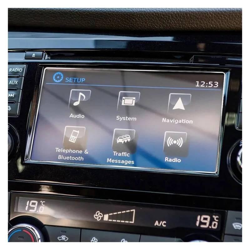 Navigation Displayschutzfolie Für Nissan Für Qashqai J11 Für X-Trail Für T32 2015-2018 Screen Protector Auto GPS Navigation Gehärtetem Glas Bildschirm Schutz Film GPS Navi Displayschutzfolie von tnbru