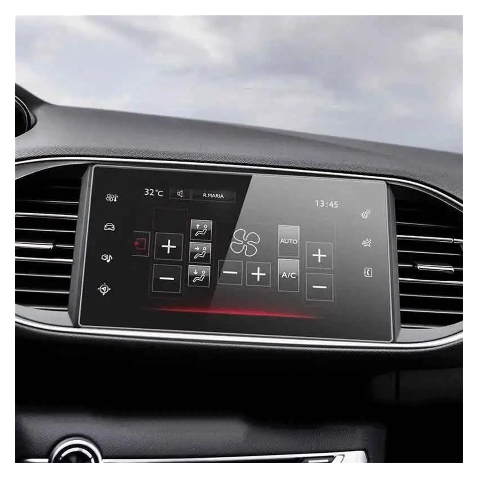 Navigation Displayschutzfolie Für Peugeot Für 308 2014-2018 Auto GPS Navigation Film LCD Bildschirm Gehärtetes Glas Schutz Film Anti-Scratch Film 9,7 Zoll GPS Navi Displayschutzfolie von tnbru