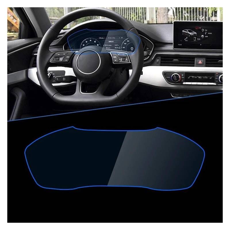 Navigation Displayschutzfolie Für Q5 Für FY Für 80A Für MK2 2017-2020 Auto Navigation Instrument GPS Dünne Film Full Screen Protector Gehärtetem Glas GPS Navi Displayschutzfolie(Type A) von tnbru