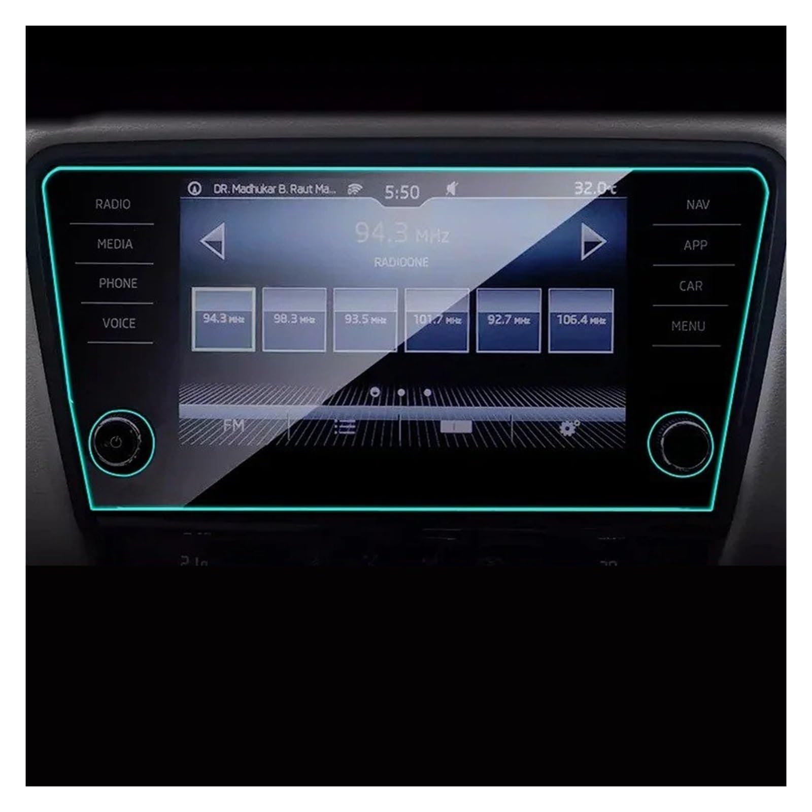 Navigation Displayschutzfolie Für Skoda Für Octavia Für A7 2017-2019 9,2 Zoll Auto GPS Navigation Schutz Film LCD Bildschirm TPU Film Screen Protector Dekoration GPS Navi Displayschutzfolie(8 inch 1PC von tnbru