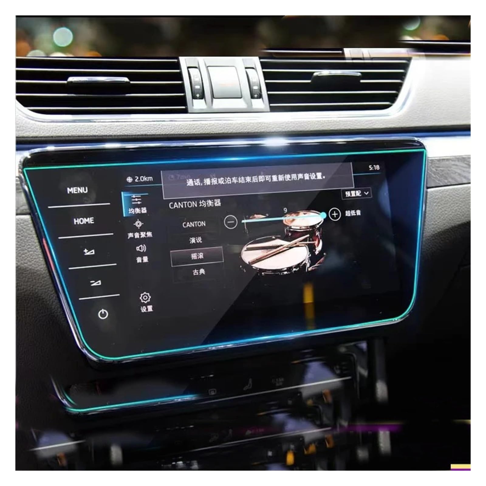 Navigation Displayschutzfolie Für Skoda Für Superb Für Scout Für Combi IV 2020-2022 Gehärtetem Glas Schutz Auto GPS Navigation Touchscreen Schutz Film GPS Navi Displayschutzfolie von tnbru