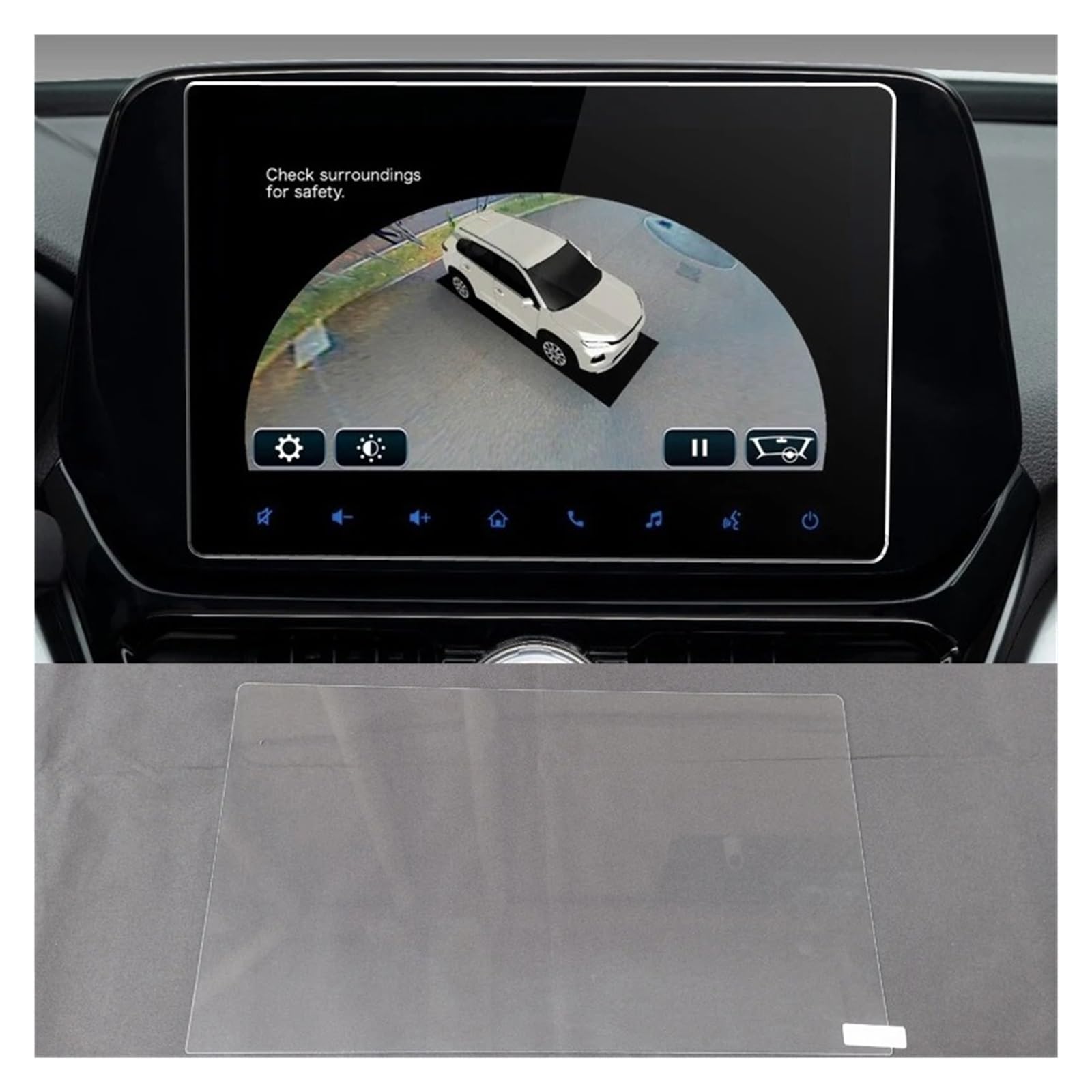 Navigation Displayschutzfolie Für Suzuki Für Grand Für Vitara 2024 Gehärtetem Glas Screen Protector Film Aufkleber 9 Zoll Auto GPS Navigation Innen GPS Navi Displayschutzfolie von tnbru