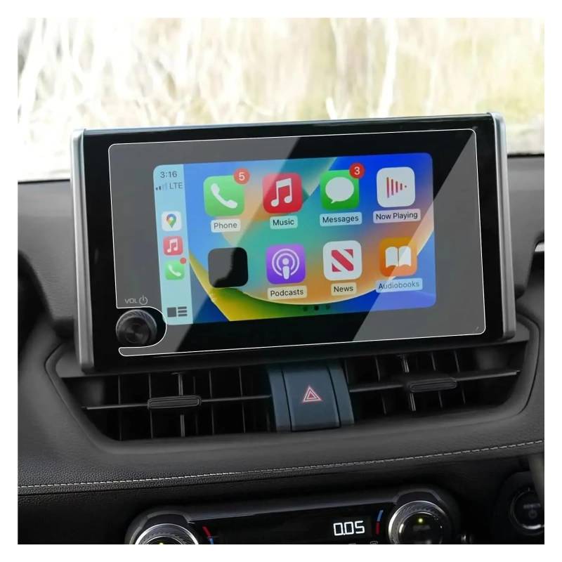 Navigation Displayschutzfolie Für Toyota Für RAV4 Für LE Für XLE 2023-2024 8 Zoll Navigation Display Gehärtetem Glas Screen Protector GPS Navi Displayschutzfolie von tnbru