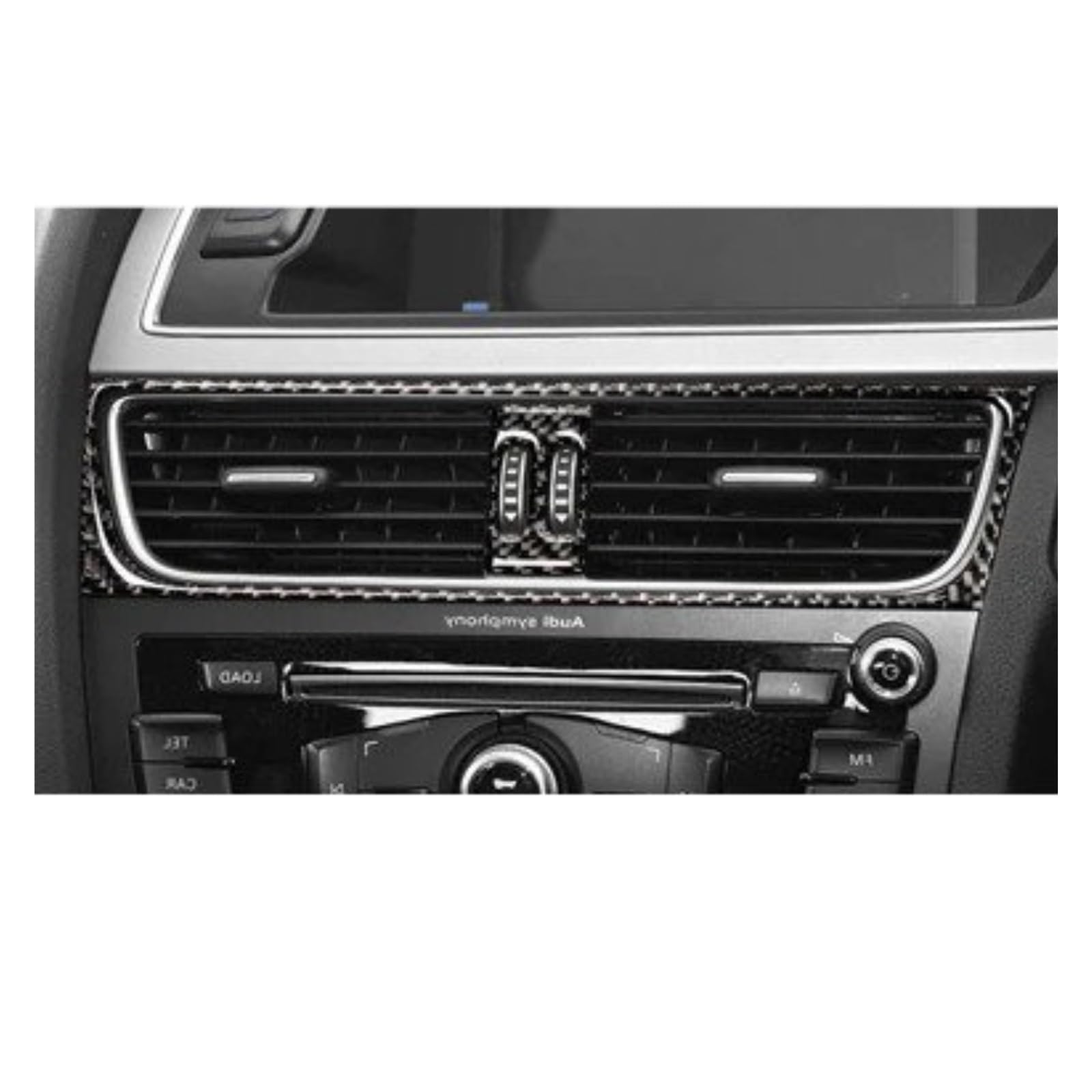 PanelMittelkonsole Für A4 Für A5 Für B8 Für Q5 Real Carbon Fiber Auto Navigation Klimaanlage CD Bedienfeld LHD RHD Aufkleber Innen Zubehör Frame Abdeckung Trim(D) von tnbru