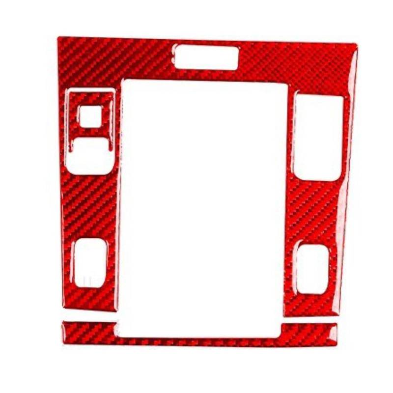 PanelMittelkonsole Für Suzuki Für Grand Für Vitara 2006-2013 Carbon Fiber Center Schalthebel Tasse Halter Panel Abdeckung Auto Innen Trim Zubehör Aufkleber Frame Abdeckung Trim(2 Red RHD) von tnbru