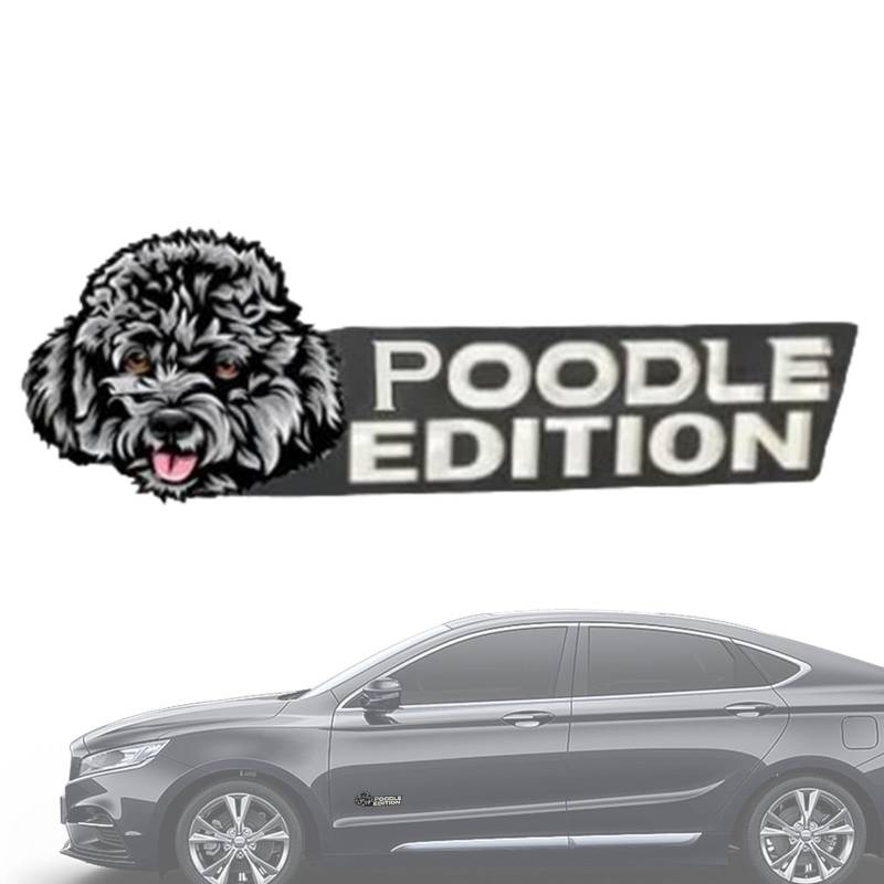 tongfeng Hunde-Emblem für Auto, Hunde-Edition, Acryl-Auto-Abzeichen, Aufkleber – Auto-Außenembleme, Außendekoration für Auto, LKW, Wohnmobil, Boot, Automobil-Abzeichen Aufkleber von tongfeng