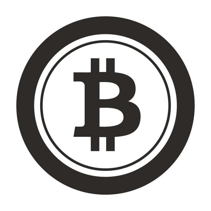 tradercat Auto Bitcoin - 10x10cm - Sticker für alle Oberflächen - Fenster, Seitenspiegel, Heckscheibe, Motorhaube, Fahrzeug – mit Anleitung (Schwarz) von tradercat