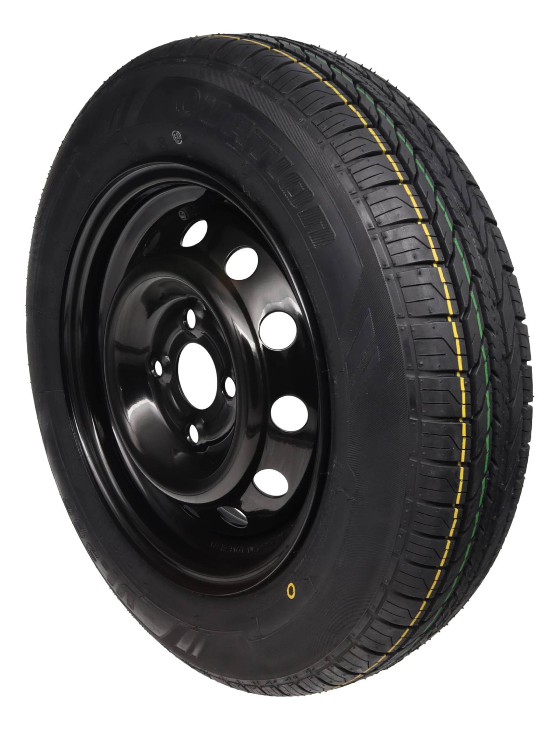 Komplettrad 145/80R13 79N 4x100, PKW Anhänger Rad Felge Schwarz 4Jx13 Reifen 145 80 R 13 Anhängerrad von trailer parts4u