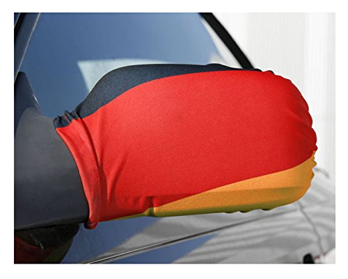 25 x 2er Set Überzug Verkleidung für Auto Außenspiegel Autospiegelfahne Fußball Deutschland WM 2018 Autofahne Autokorso Fahne Flagge Bikini von trendfinding