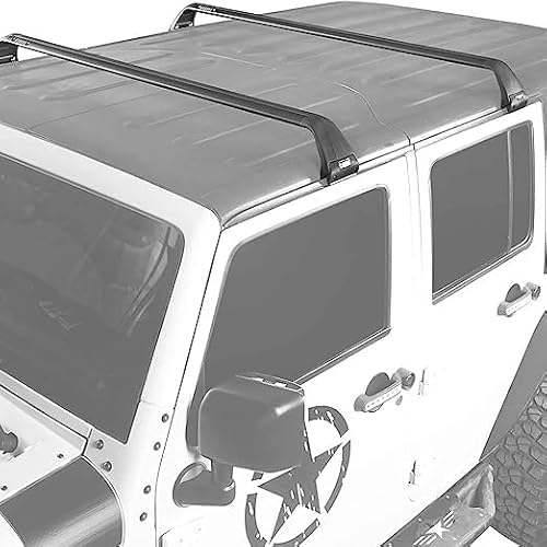 2 Stück Dachträger Querträger für Jeep Wrangler JK JL Unlimited 2007-2020,Gepäckträger Relingträger Dachträger Auto Accessories von ttttTTTa