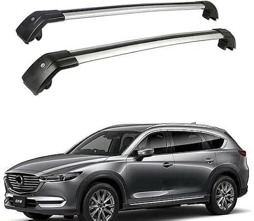 2 Stück Dachträger Querträger für Mazda CX-8 SUV 2018+,Gepäckträger Relingträger Dachträger Auto Accessories von ttttTTTa