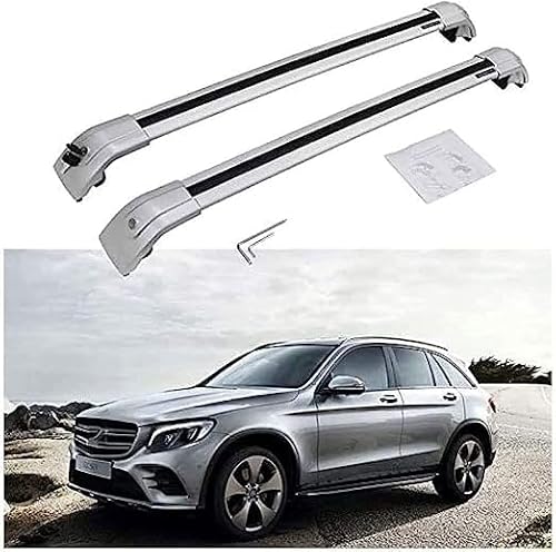 2 Stück Dachträger Querträger für Mercedes Ben-z GLC X253 2016-2020,Gepäckträger Relingträger Dachträger Auto Accessories von ttttTTTa