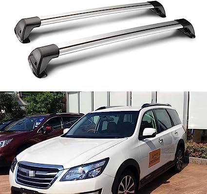 2 Stück Dachträger Querträger für Subaru Exiga Estate 2015-2018,Gepäckträger Relingträger Dachträger Auto Accessories von ttttTTTa