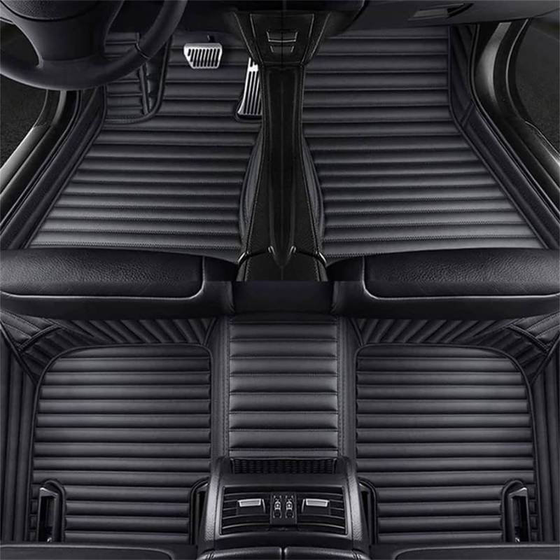 Auto Fußmatten für Audi Q7 7 Seats 2015-2019(LHD),Vollständige Abdeckung wasserdichte rutschfeste Autoteppich Innen Zubehör,B/Black von ttttTTTa