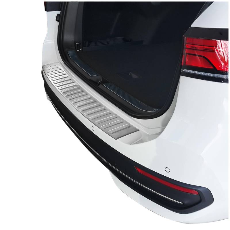 tuning-art BL1048 Ladekantenschutz mit Abkantung passend für VW Passat B9 Variant Kombi 2024-, Farbe:Silber von tuning-art